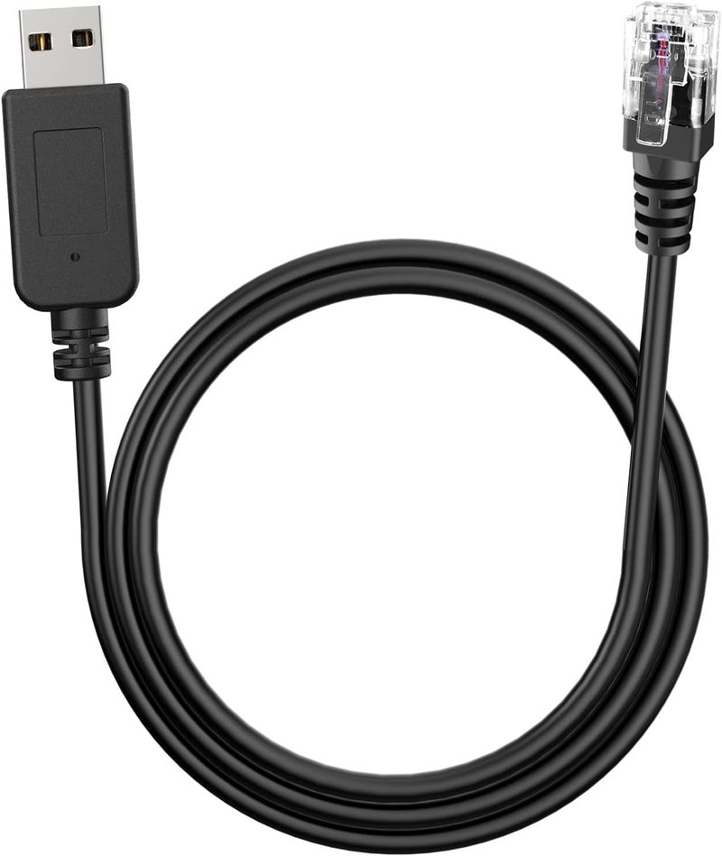 Jsvecip Radar Detector Cable, USB to RJ11 Plug Cable,for Escort Radenso XP Uniden Beltronics Cobra Whistler Radar Detector,Replacement Power Cable for Radar Detectors.(RJ11-6.56ft) - Image 1